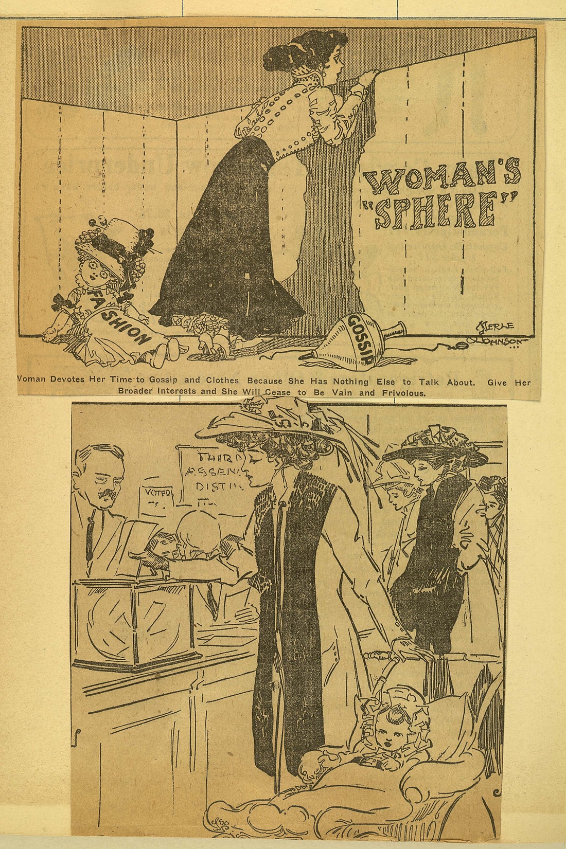 Womanly Woman Mother American Woman Suffrage Dueling Images